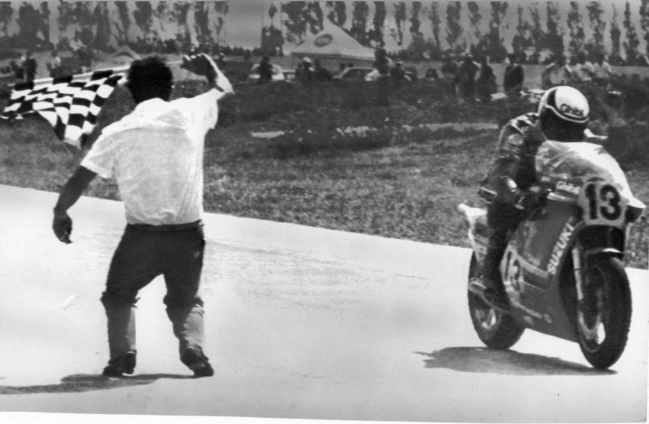 L’indimenticabile vittoria di Uncini a Misano il 30 maggio 1982 (Ap)